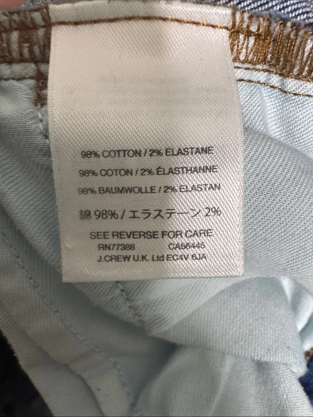 J. Crew Distressed Cropped Slim Broken In Boyfriend Jeans in Light Blue 27